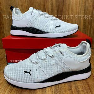PUMA Men's Pacer Next Apex Soft-Foam Optical Comfort Shoes, White